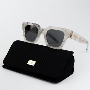 NEW D&G DG4413 342887 Grey Marble Grey Square Unisex Sunglasses